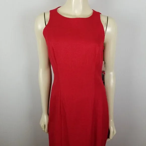 Vintage Jennifer Jeffries red long length open back formal red dress sz 6 - Picture 6 of 8